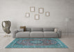 Machine Washable Persian Light Blue Traditional Rug in a Living Room, wshtr1779lblu