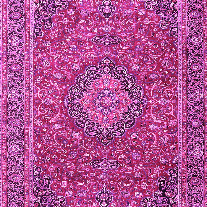 Machine Washable Persian Pink Traditional Rug, wshtr1779pnk