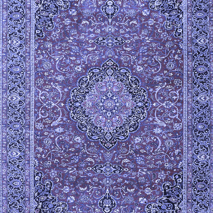 Machine Washable Persian Blue Traditional Rug, wshtr1779blu