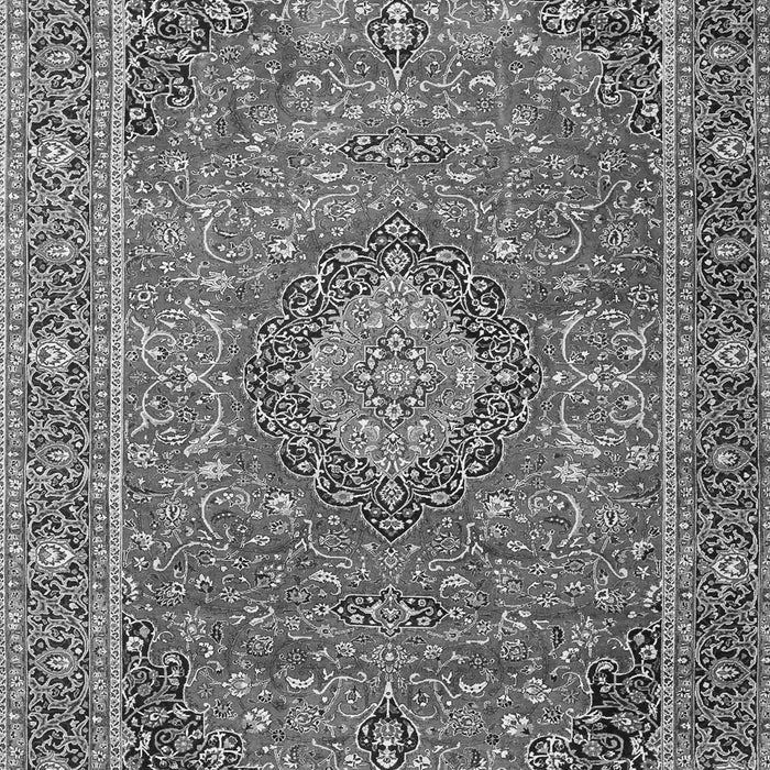 Serging Thickness of Machine Washable Persian Gray Traditional Rug, wshtr1779gry