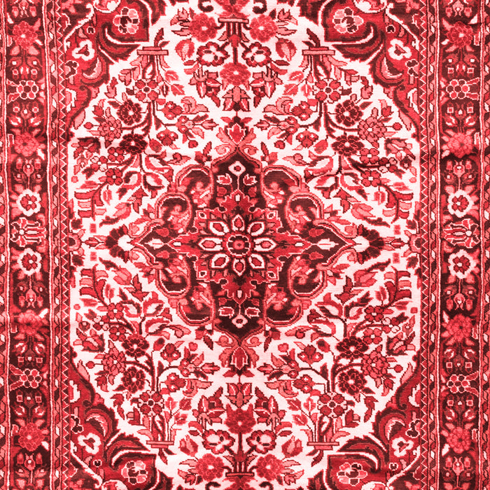 Machine Washable Persian Red Traditional Rug, wshtr177red