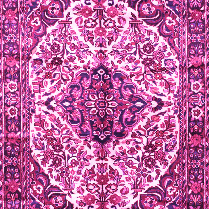 Machine Washable Persian Pink Traditional Rug, wshtr177pnk