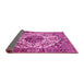 Sideview of Persian Pink Traditional Rug, tr177pnk