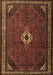 Machine Washable Persian Brown Traditional Rug, wshtr1780brn