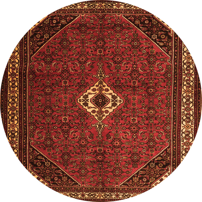Machine Washable Persian Orange Traditional Area Rugs, wshtr1780org