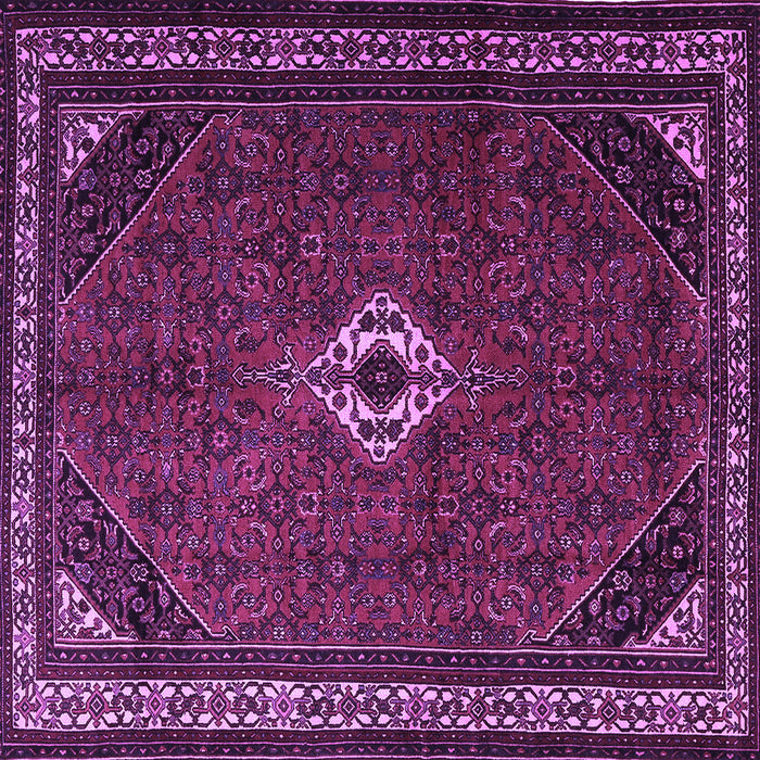 Square Machine Washable Persian Purple Traditional Area Rugs, wshtr1780pur