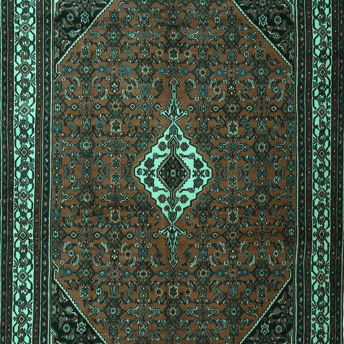 Machine Washable Persian Turquoise Traditional Area Rugs, wshtr1780turq