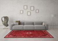 Machine Washable Persian Red Traditional Rug, wshtr1780red