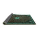 Sideview of Persian Turquoise Traditional Rug, tr1780turq