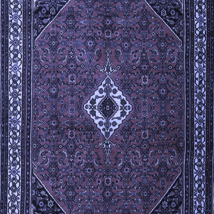 Machine Washable Persian Blue Traditional Rug, wshtr1780blu