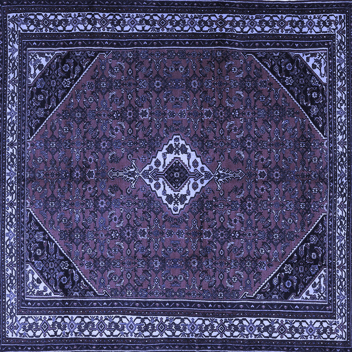 Square Persian Blue Traditional Rug, tr1780blu