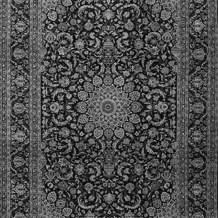 Medallion Gray Traditional Rug, tr1781gry