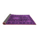 Sideview of Medallion Purple Traditional Rug, tr1781pur