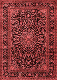 Medallion Red Traditional Rug, tr1781red