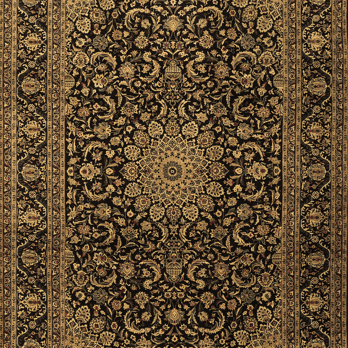 Medallion Brown Traditional Rug, tr1781brn