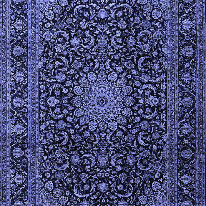 Medallion Blue Traditional Rug, tr1781blu