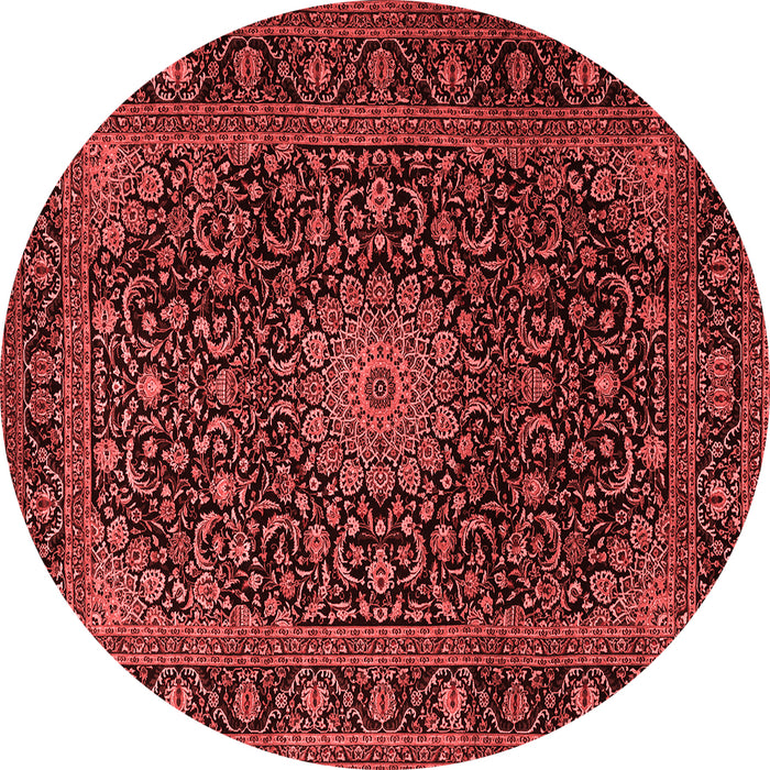 Medallion Red Traditional Rug, tr1781red
