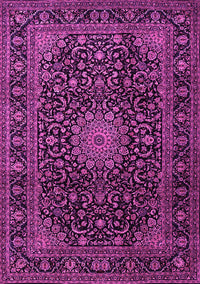 Medallion Pink Traditional Rug, tr1781pnk