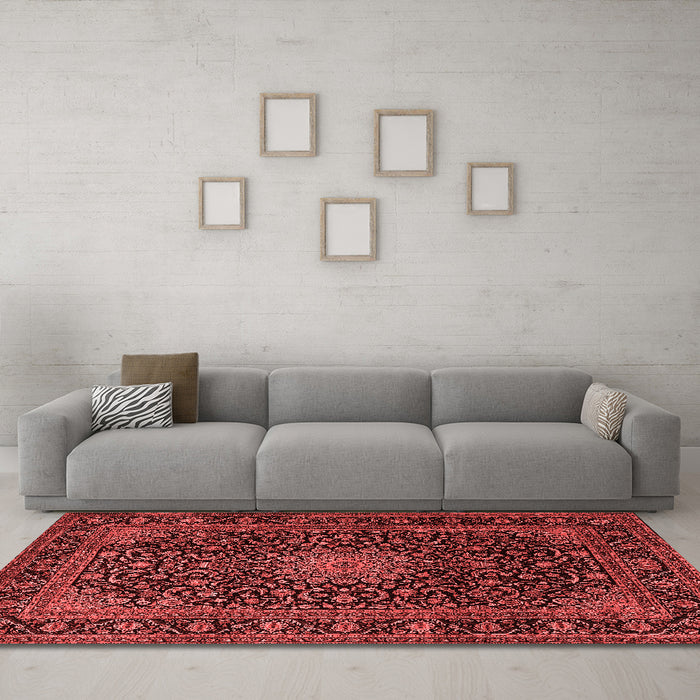 Traditional Red Washable Rugs