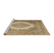 Sideview of Machine Washable Traditional Light Brown Rug, wshtr1782