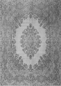 Medallion Gray Traditional Rug, tr1782gry