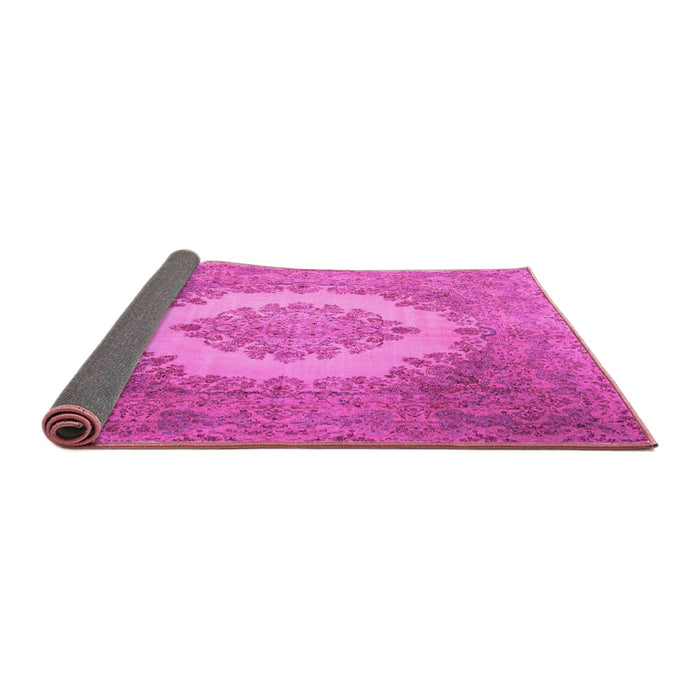 Sideview of Medallion Pink Traditional Rug, tr1782pnk