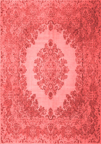 Medallion Red Traditional Rug, tr1782red