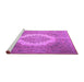 Sideview of Machine Washable Medallion Purple Traditional Area Rugs, wshtr1782pur