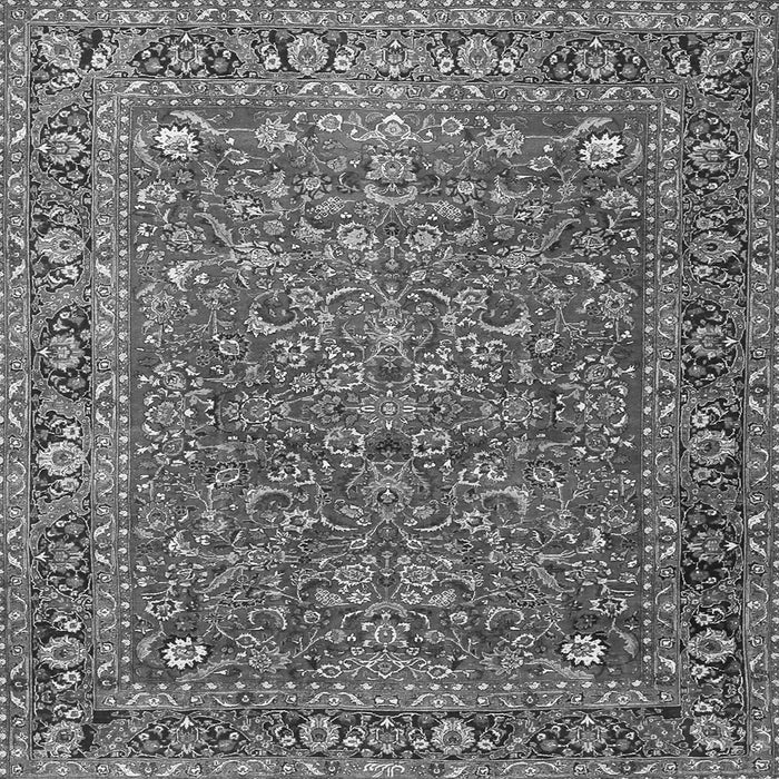Serging Thickness of Persian Gray Traditional Rug, tr1783gry