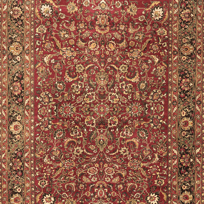 Machine Washable Persian Brown Traditional Rug, wshtr1783brn