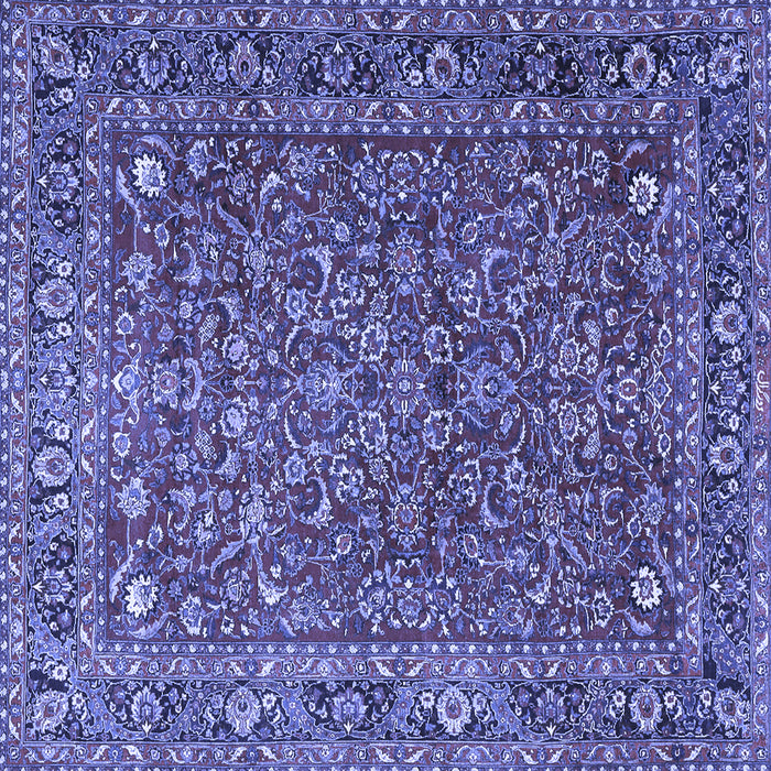 Square Persian Blue Traditional Rug, tr1783blu