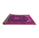 Sideview of Medallion Pink Traditional Rug, tr1784pnk