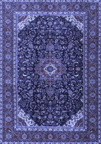 Medallion Blue Traditional Rug, tr1784blu