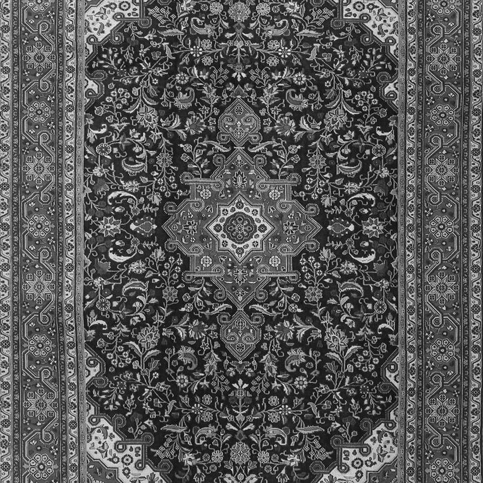 Medallion Gray Traditional Rug, tr1784gry