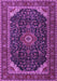 Medallion Purple Traditional Rug, tr1784pur