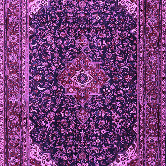 Medallion Purple Traditional Rug, tr1784pur