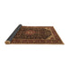 Sideview of Medallion Brown Traditional Rug, tr1784brn