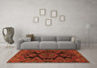 Machine Washable Persian Orange Traditional Area Rugs in a Living Room, wshtr1785org