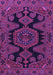 Machine Washable Persian Purple Traditional Area Rugs, wshtr1785pur