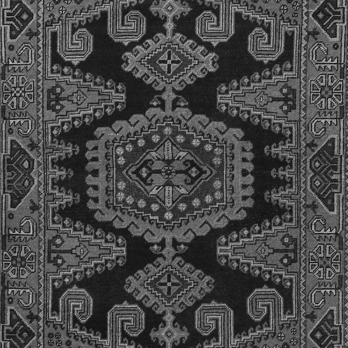 Serging Thickness of Machine Washable Persian Gray Traditional Rug, wshtr1785gry