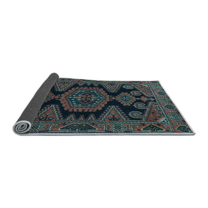 Sideview of Persian Light Blue Traditional Rug, tr1785lblu