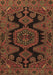 Machine Washable Persian Brown Traditional Rug, wshtr1785brn