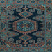 Square Persian Light Blue Traditional Rug, tr1785lblu
