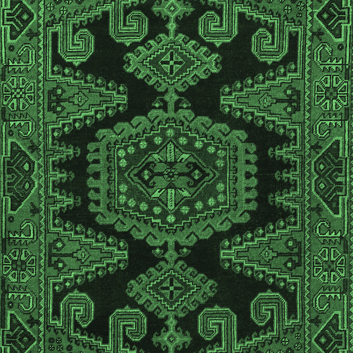 Machine Washable Persian Emerald Green Traditional Area Rugs, wshtr1785emgrn