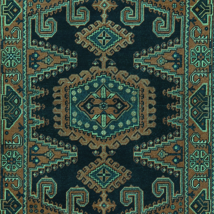 Machine Washable Persian Turquoise Traditional Area Rugs, wshtr1785turq