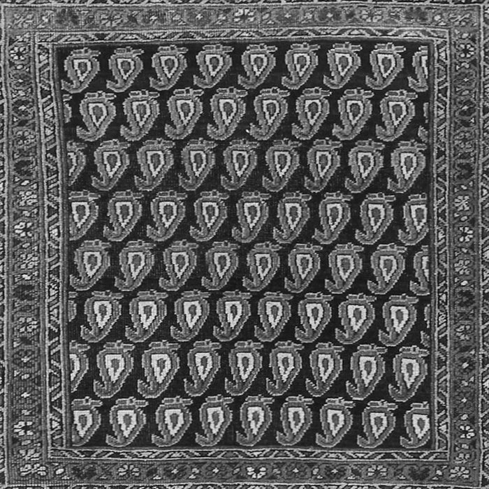 Serging Thickness of Persian Gray Traditional Rug, tr1786gry