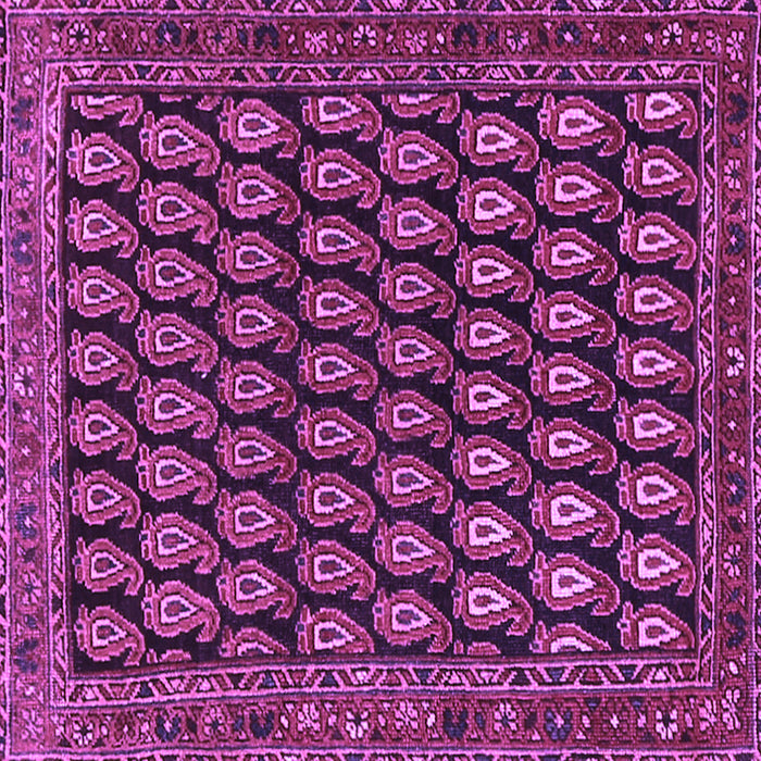 Square Persian Purple Traditional Rug, tr1786pur