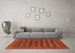 Machine Washable Persian Orange Traditional Area Rugs in a Living Room, wshtr1786org