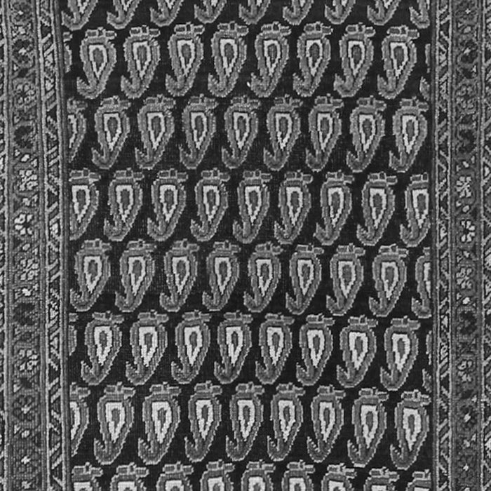 Serging Thickness of Machine Washable Persian Gray Traditional Rug, wshtr1786gry