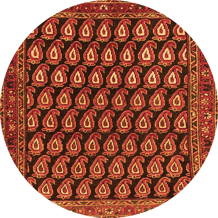 Machine Washable Persian Orange Traditional Area Rugs, wshtr1786org